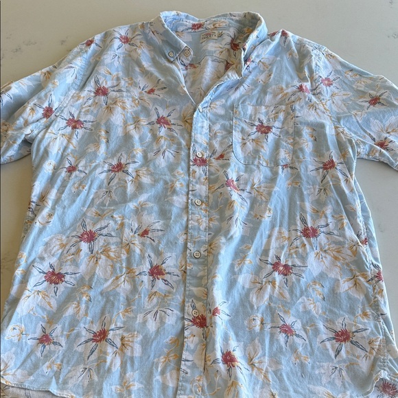 Faherty Other - Faherty Light Blue Floral Men's Shirt